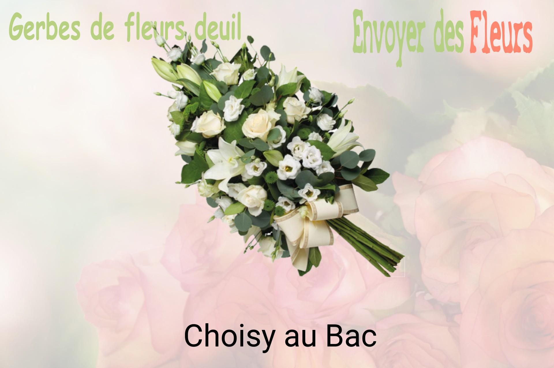 Gerbe de fleurs de deuil livrée à Choisy-au-Bac